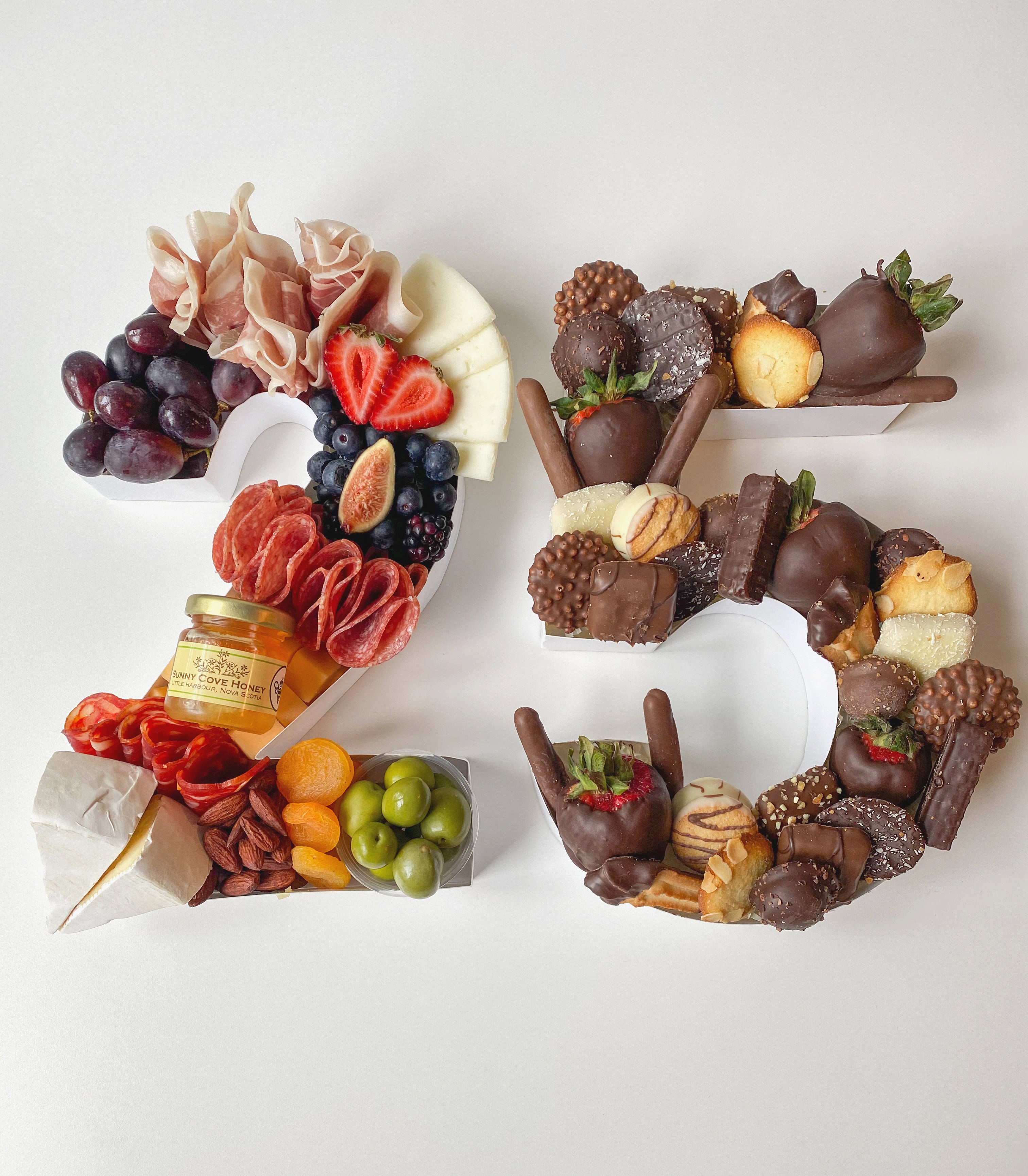 Signature Letter or Number charcuterie box